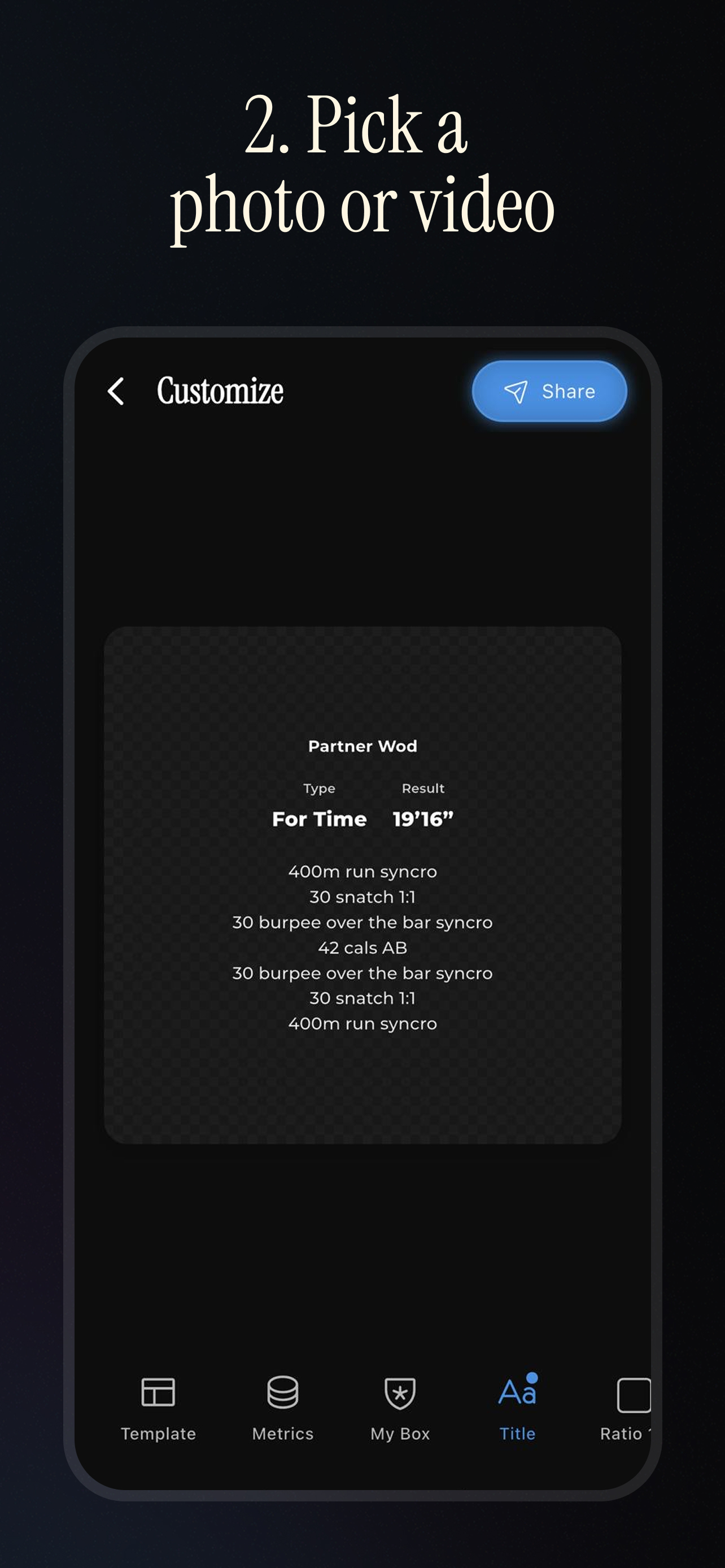 Pick a photo or video