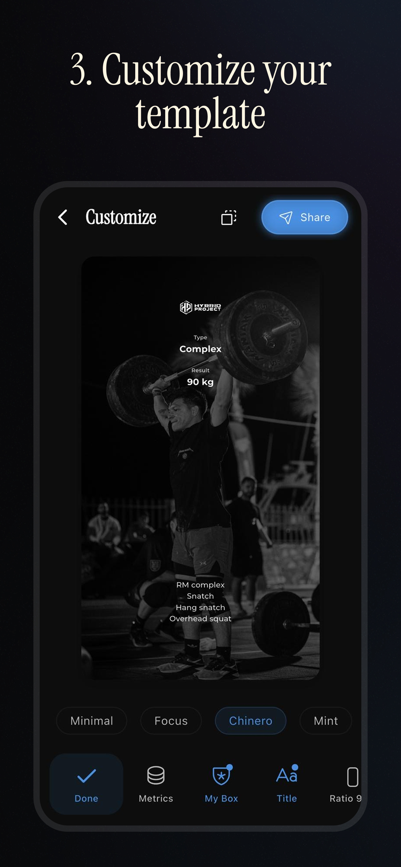 Customize your template